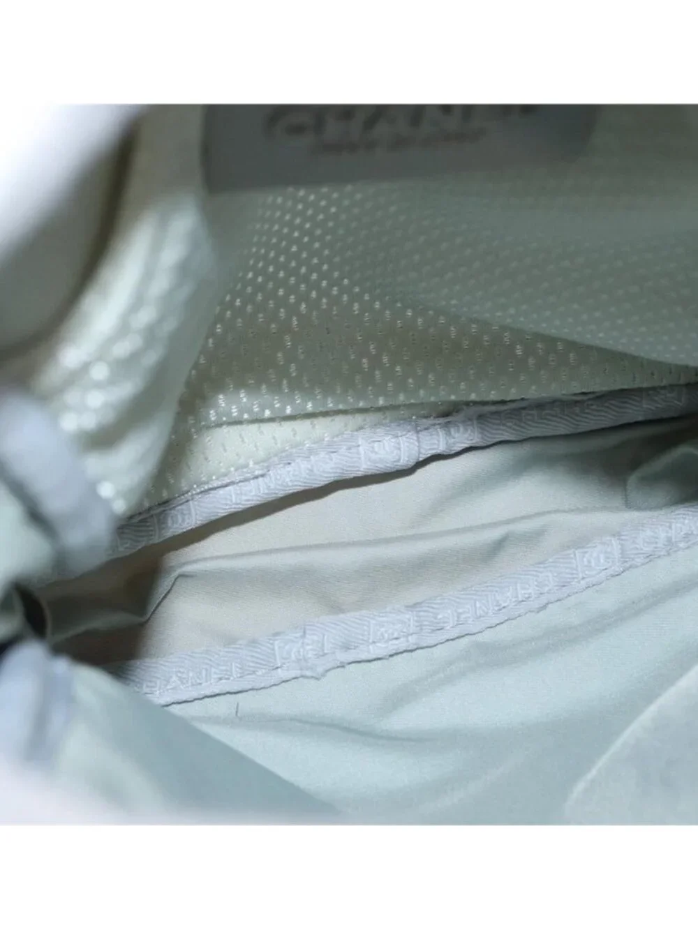 Authentic CHANEL Sports Line Shoulder Bag Nylon White Silver CC